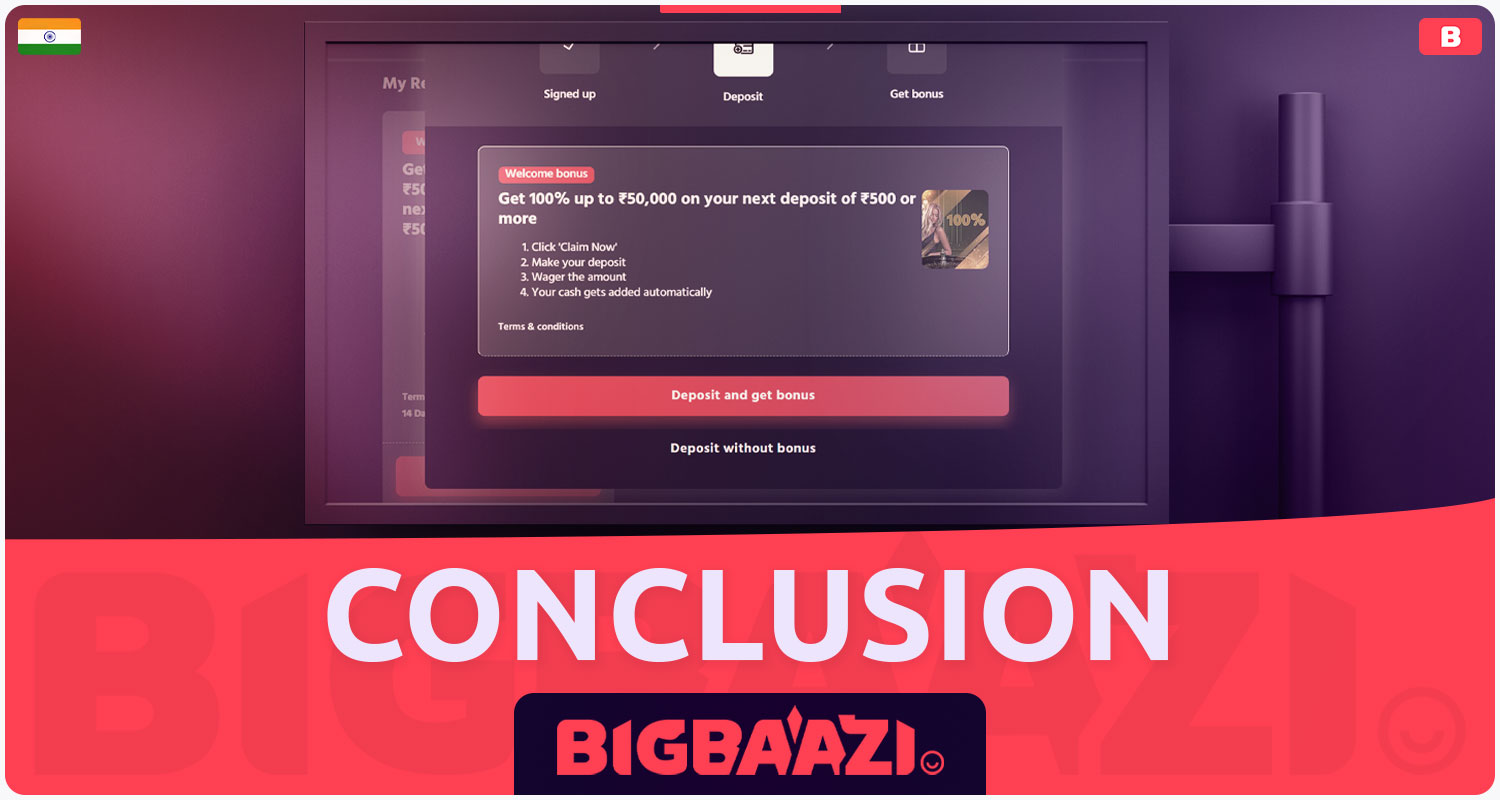 Final information regarding registration on the Bigbaazi India platform